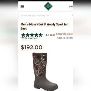Men's Camo Hunting  Boot all terrain by "The Original Muck Boot Company".